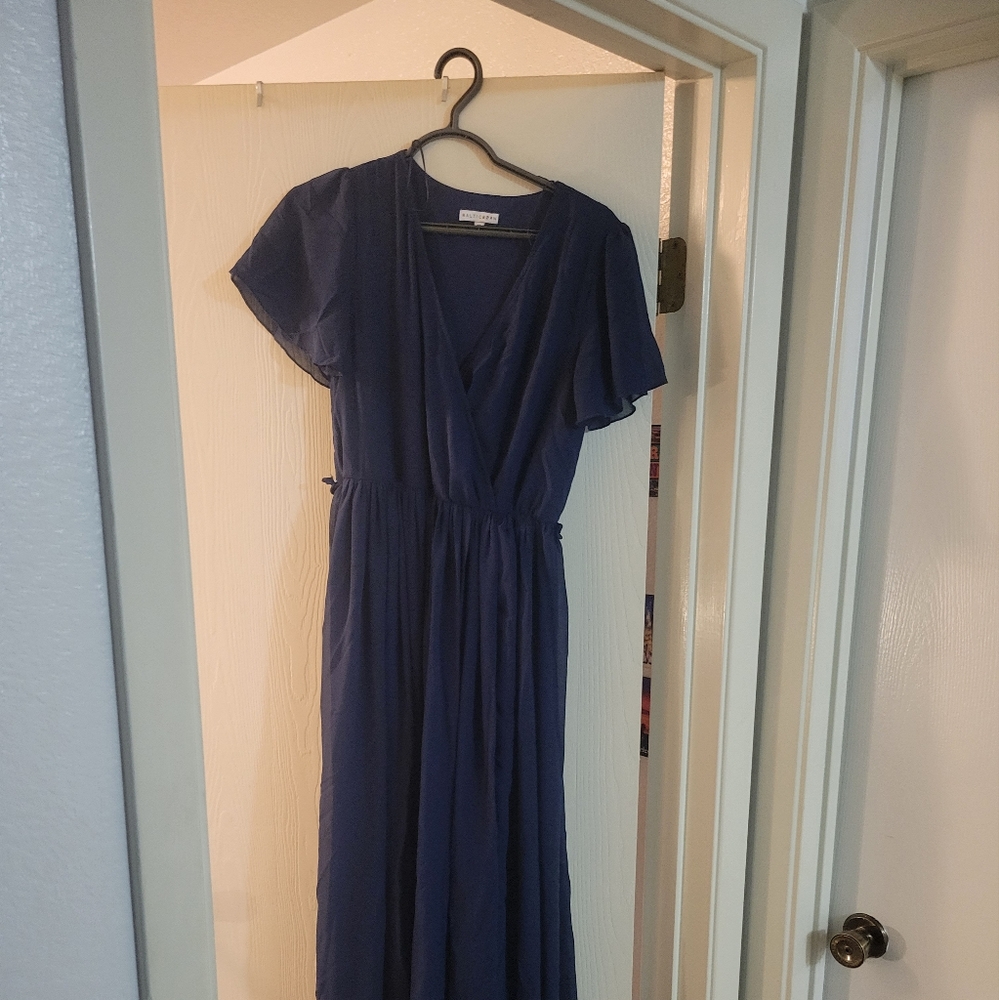 Blue long formal dress
